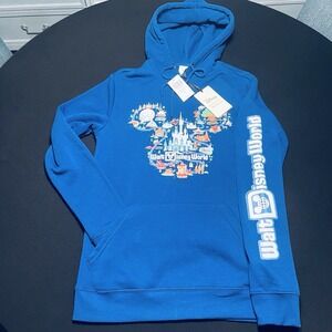 Walt Disney World 50th Anniversary Hooded Hoodie Sweatshirt Unisex XS